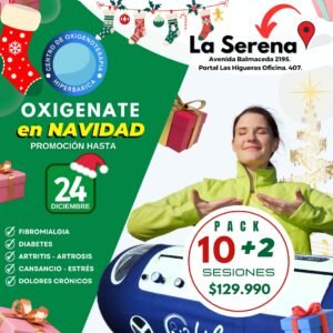 3 sesiones de cámara hiperbárica
